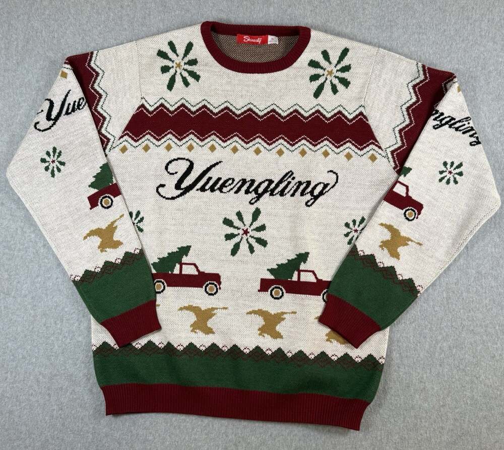 Shinesty Yuengling Ugly Christmas Sweater Men's XL Beer Brewery Holiday Knit